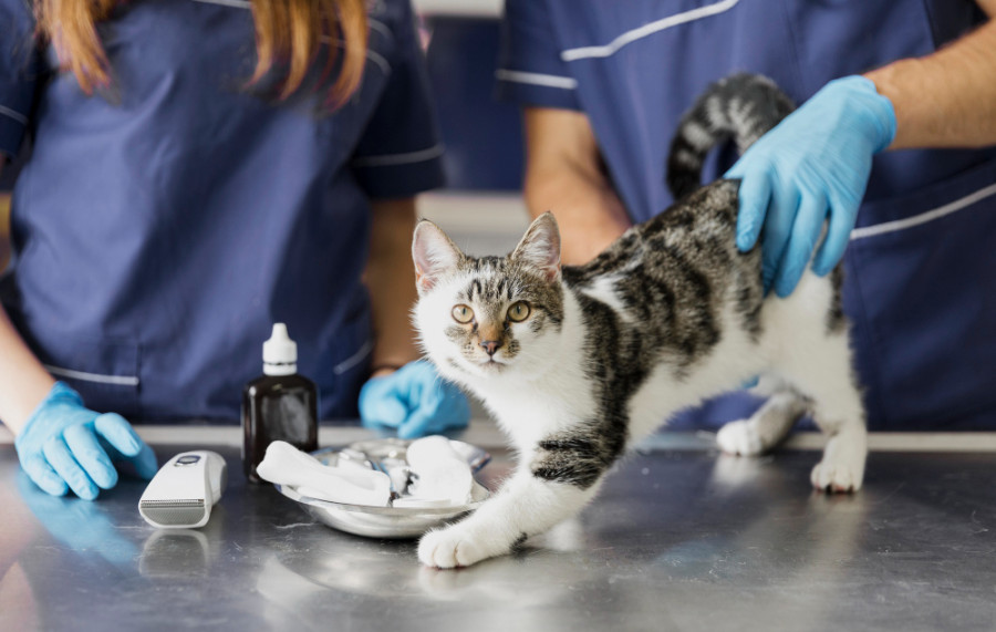 Gato veterinario