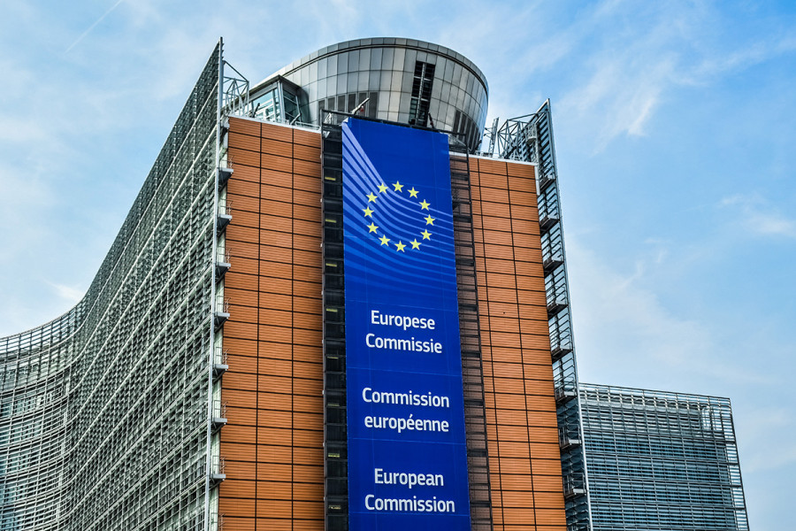 European commission brussels building outdoor blue sky