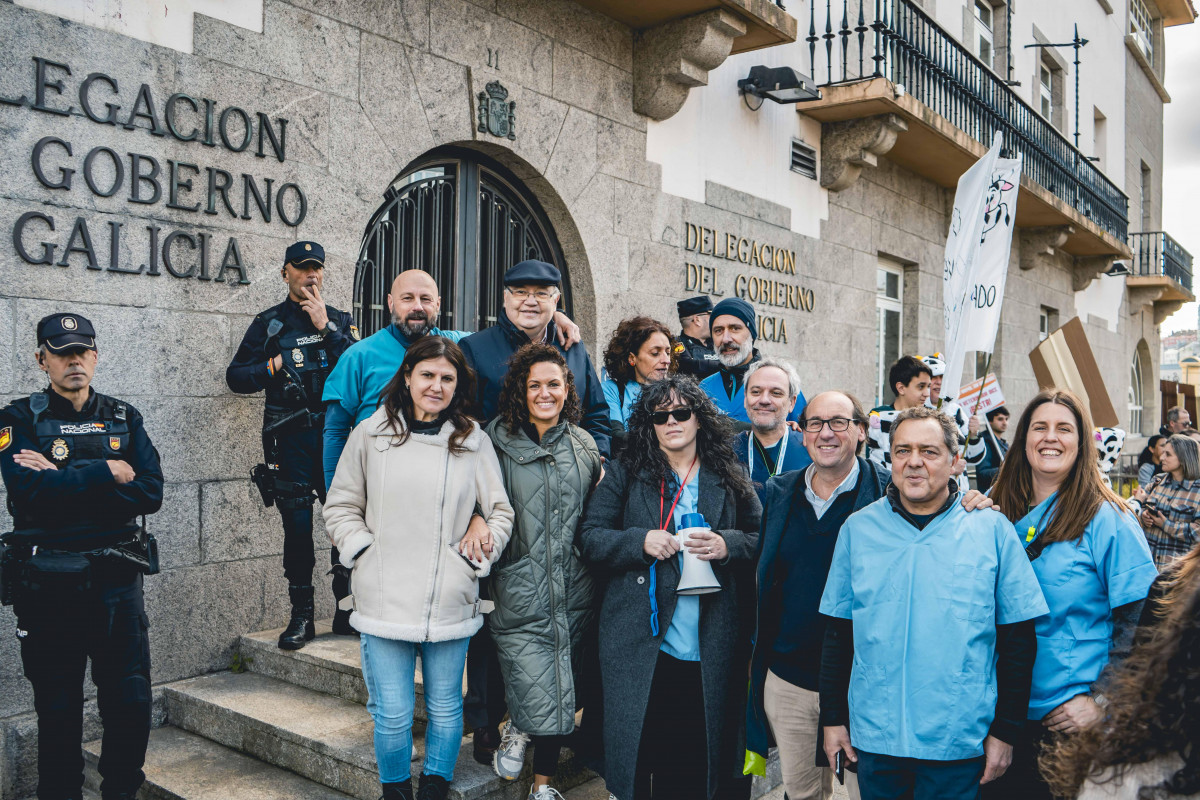 Concentración Veterinarios A Coruña2